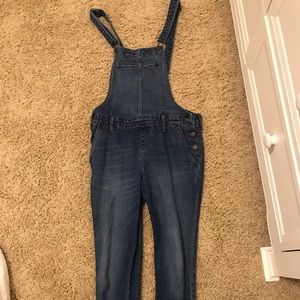 Old navy overalls.